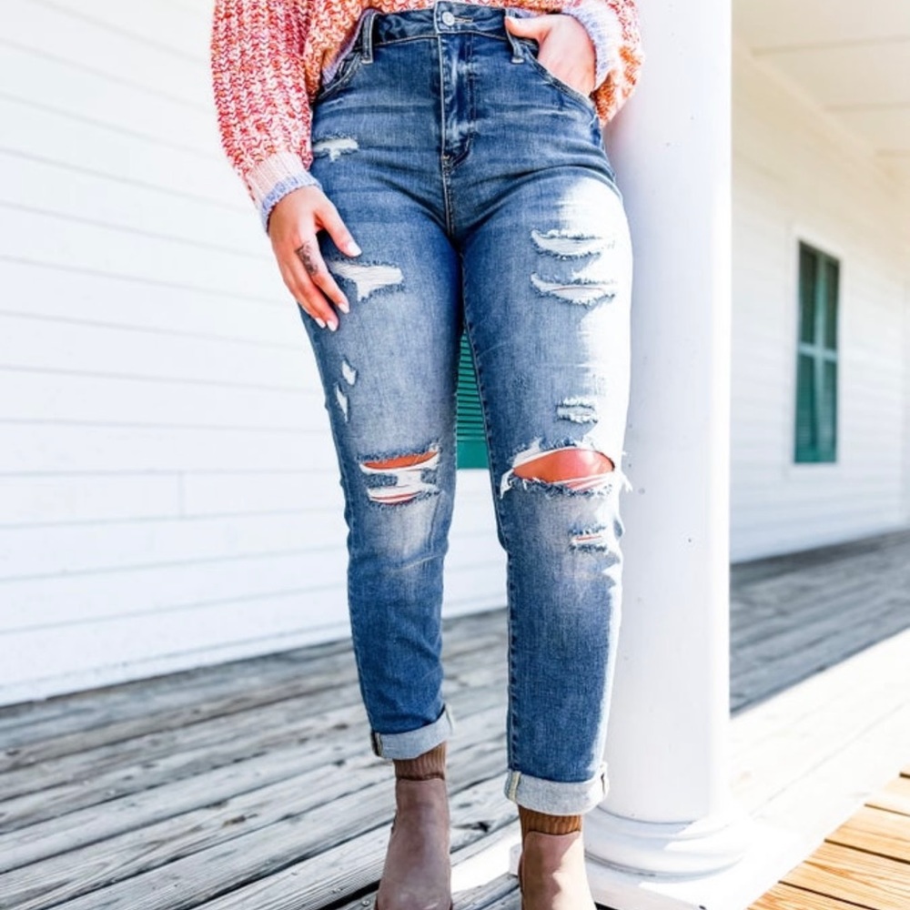 Judy Blue High Waist Boyfriend Jean Sz 3/26